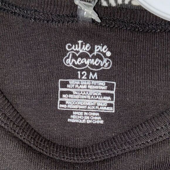 Cutie Pie Dreamers Glow in the Dark Multipack T-Rex Halloween PJ Set 12M - Picture 6 of 9